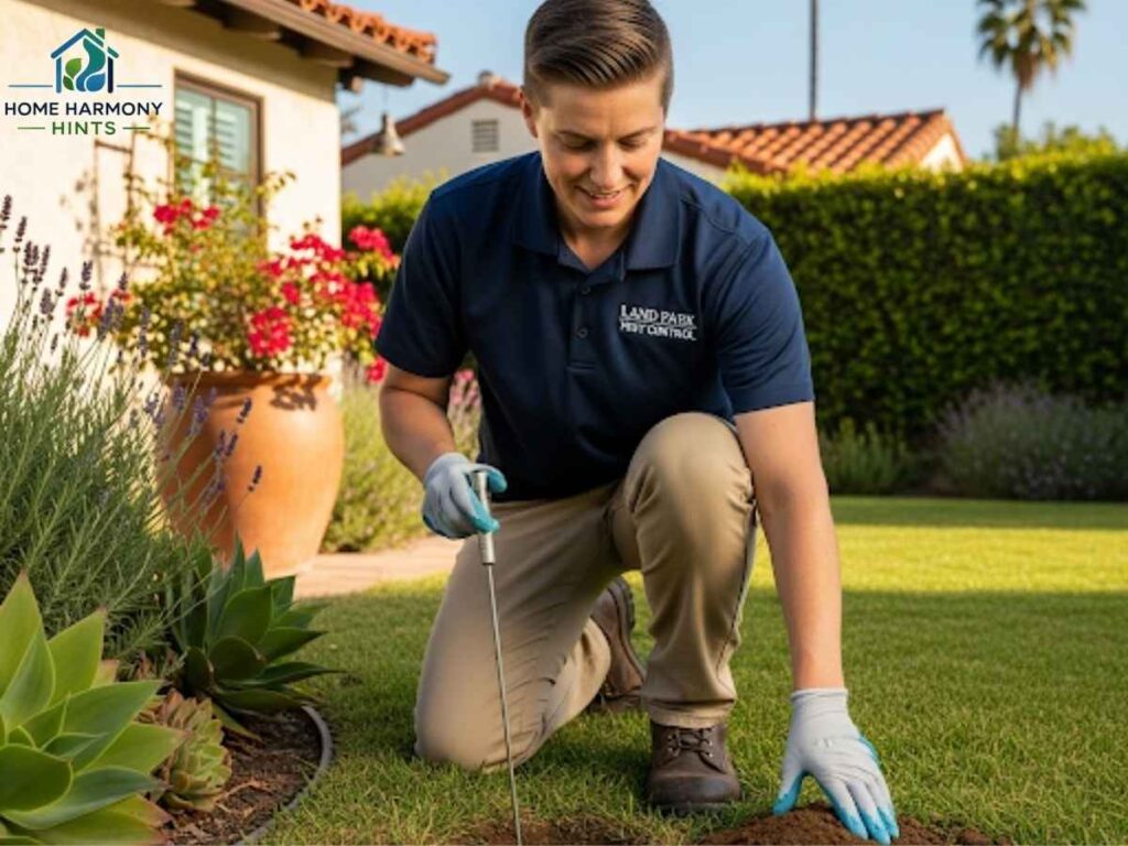 Land Park Pest Control for Gophers: Your Los Angeles Guide to a Safe, Beautiful Yard 1 Land Park pest control technician inspecting for gophers in a Los Angeles home garden