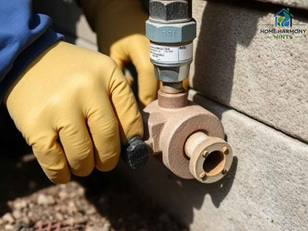 Close-up of gas-line pressure test during Greenhaven inspection Los Angeles